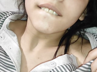 Spanish Adorable little teen pussy fucked and internal creampie in close-up