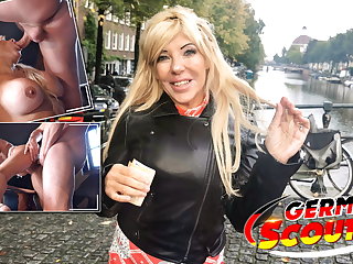 GERMAN SCOUT - FIT MATURE MONICA PICKED UP AND FUCKED ON STREET Cintia Silver